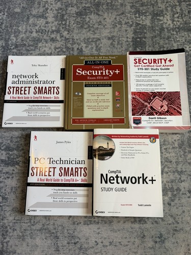 Comptia study guide book lot - comptia,